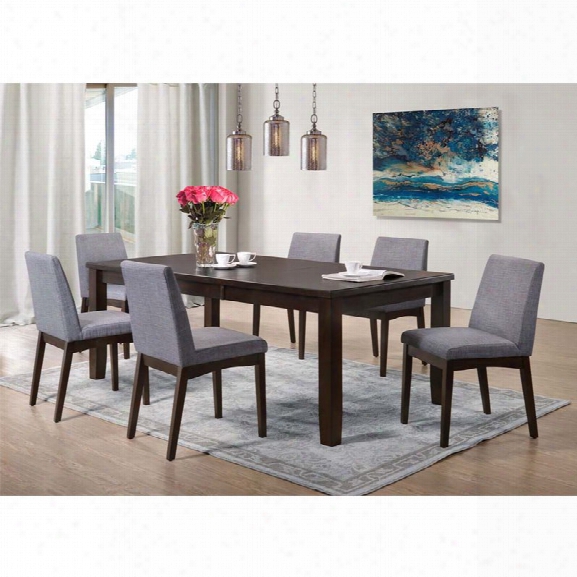 Picket House Furnishings Pyke 7 Piece Dining Set In Espresso