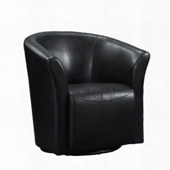 Picket House Furnishings Rocket Swivel Chair In Black