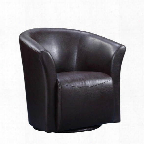 Picket House Furnishings Rocket Swivel Chair In Brown