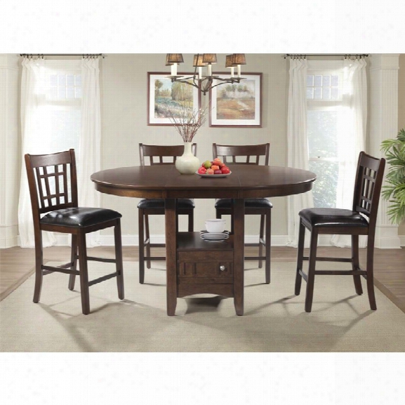 Picket House Furnishings Sam 5 Piece Extendable Counter Dining Set