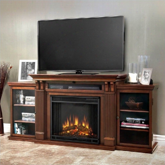 Real Flame Ashley Entertainment Center Electric Fireplace In Dark Espresso