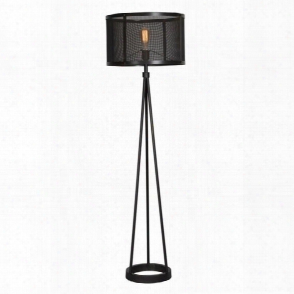 Renwil Livingstone Floor Lamp In Black