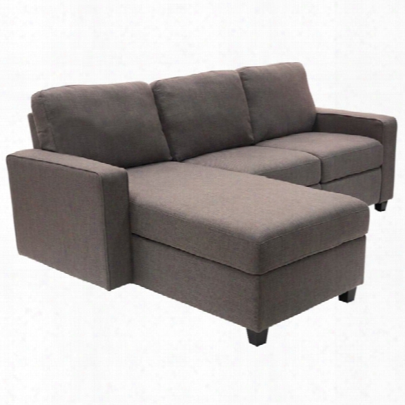 Serta At Home Palisades Left Facing Reclining Sectional In Gray