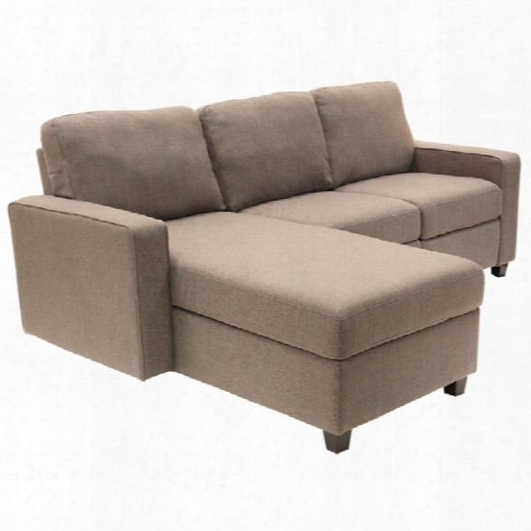 Serta At Home Palisades Left Facing Reclining Sectional In Oatmeal