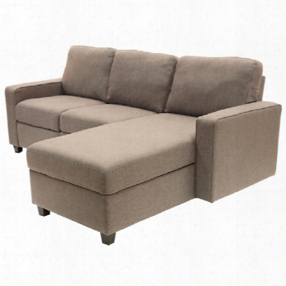 Serta At Home Palisades Right Facing Reclining Sectional In Oatmeal