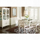 American Drew Lynn Haven 7 Piece Wood Dining Set in White