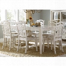 Liberty Furniture Summerhill 7 Piece Dining Set in Rubbed Linen White