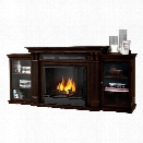 Real Flame Ashley Entertainment Center Gel Fireplace Dark Walnut