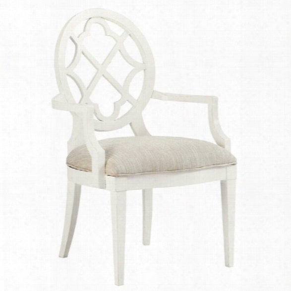 Tommy Bahama Home Mill Creek Fabric Arm Chair In White