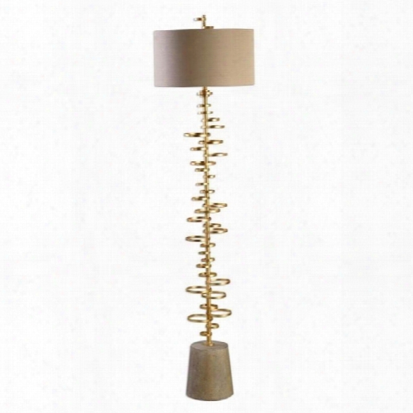 Uttermost Lostine Modern Gold Floor Lamp