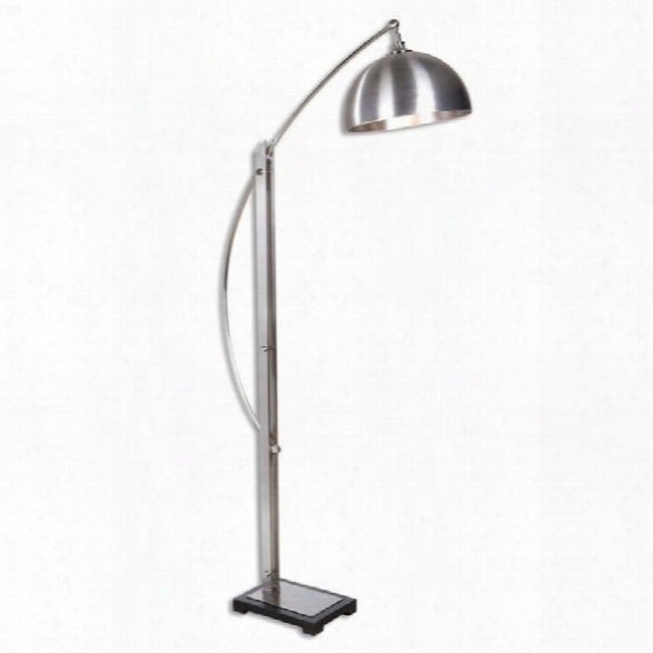 Uttermost Malcolm Brushed Nickel Floor Lamp