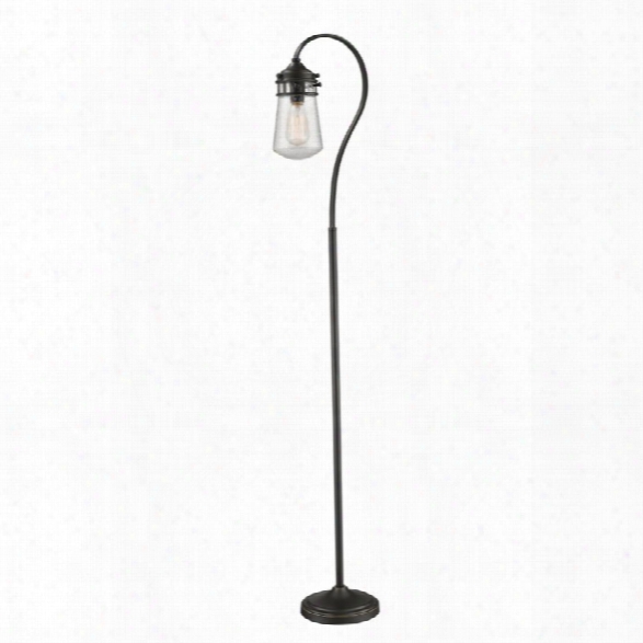 Z-lite Celeste Floor Lamp In Clear And Olde Bronze