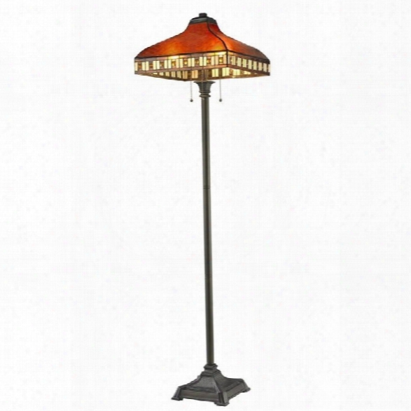 Z-lite Crimson 3 Light Floor Lamp In Java Bronze