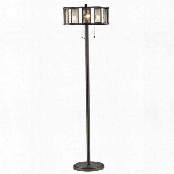 Z-lite Juturna 3 Light Floor Lamp In Bronze