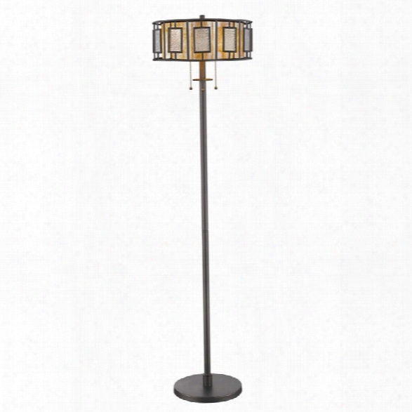 Z-lite Lankin 3 Light Floor Lamp In Bronze