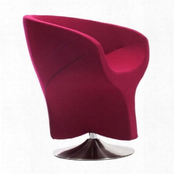 Zuo Kuopio Barrel Armchair Carnelian In Red