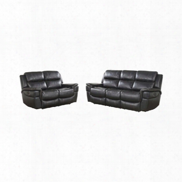 Abbyson Living Tallia 2 Piece Power Reclining Sofa Set