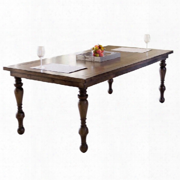 Abbyson Living Westley Dining Table In Weathered Oak