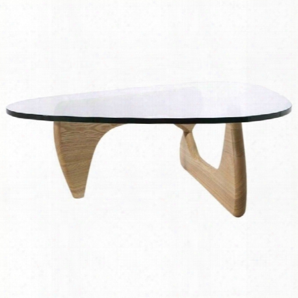 Aeon Furniture Tokyo Coffee Table In Natural Ash And Clear