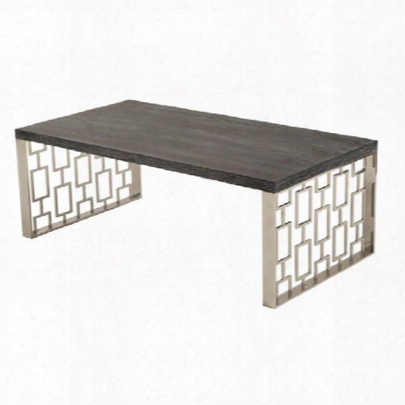 Armen Living Skyline Coffee Table In Charcoal