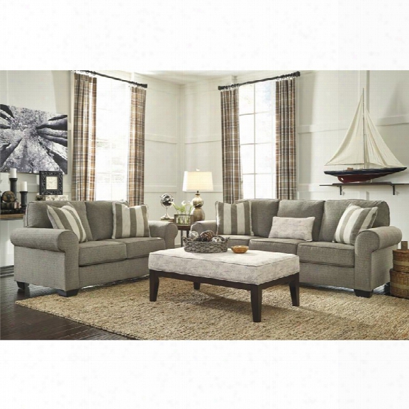 Ashley Baveria 3 Piece Sofa Set In Fog