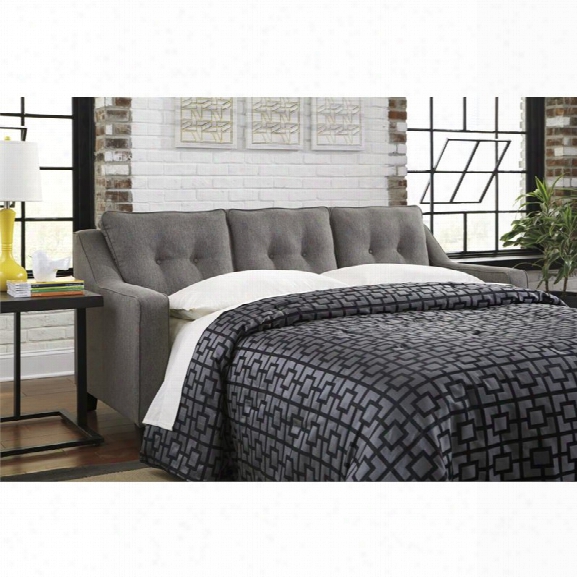 Ashley Brindon Queen Sleeper Sofa Bed In Charcoal