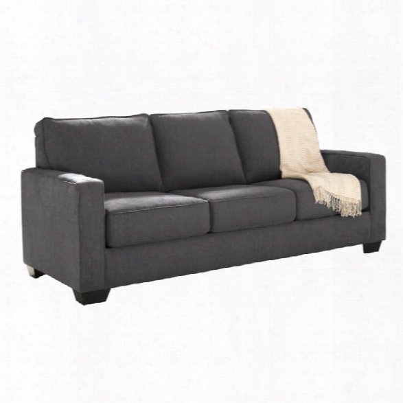 Ashley Zeb Queen Sleeper Sofa In Charcoal