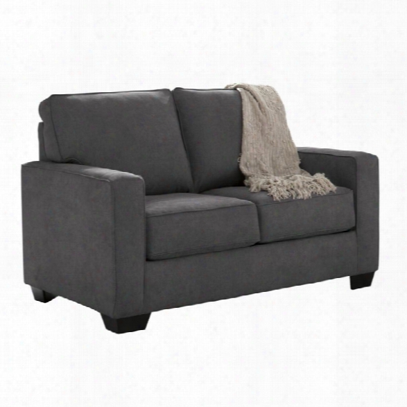 Ashley Zeb Twin Sleeper Sofa In Charcoal