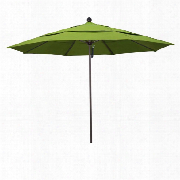 California Umbrella Venture 11' Bronze Market Umbrella In Macaw