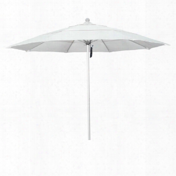 California Umbrella Venture 11' Silver Market Umbrella In Natural