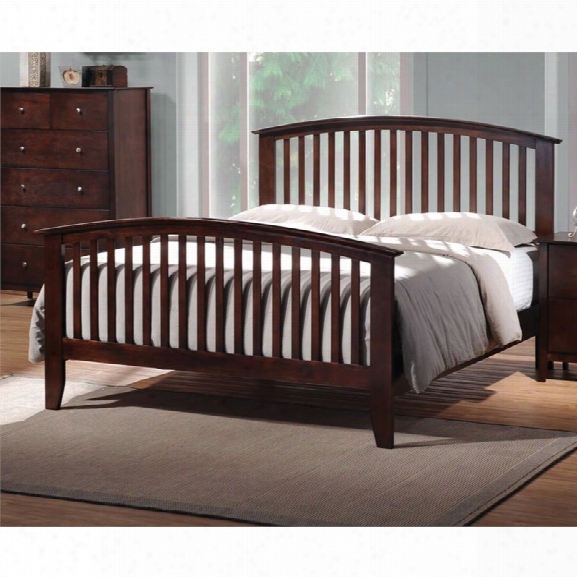 Coaster King Spindle Bed In Cappuccino