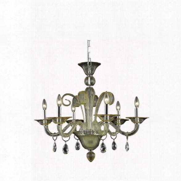 Elegant Lighting Muse 29 6 Light Elements Crystal Chandelier