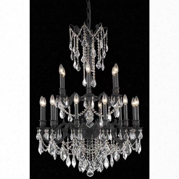 Elegant Lighting Rosalia 32 18 Light Spectra Crystal Chandelier