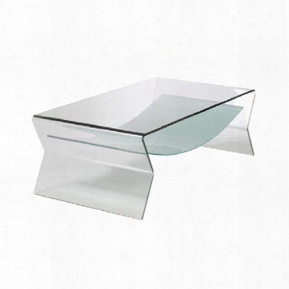Eurostyle Giacomo Coffee Table In Clear Glass