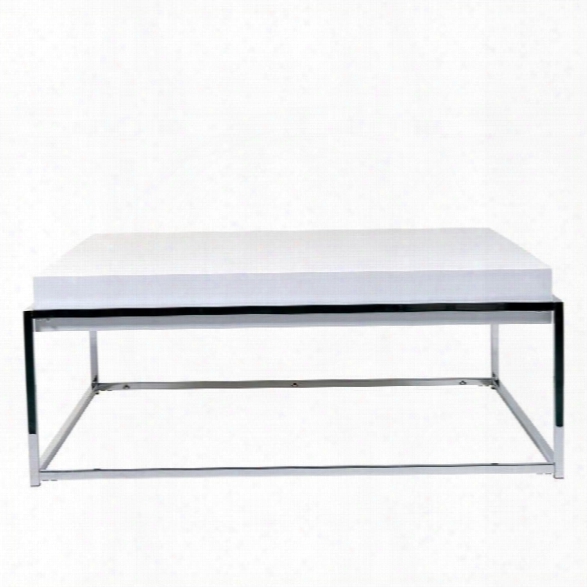 Eurostyle Greta Square Coffee Table In White Lacquer