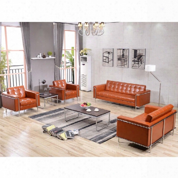 Flash Furniture Hercules Lesley Series 3 Piece Leather Sofa Set