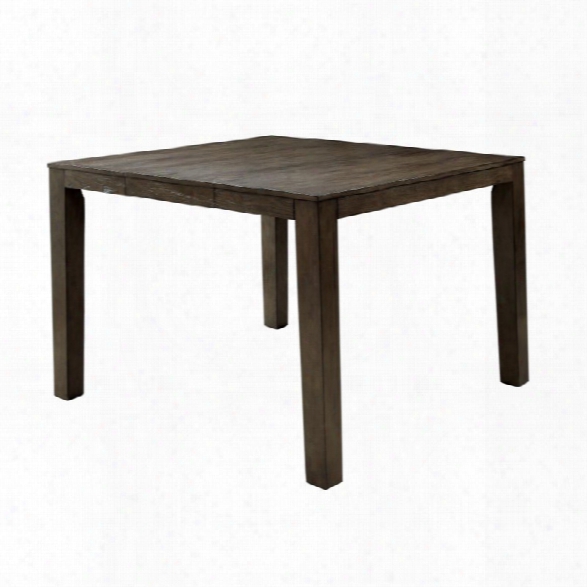 Furniture Of America Attentuer Counter Height Dining Table In Gray