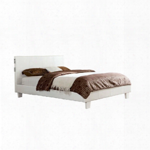 Furniture Of America Charlie King Platform Panel Bed In White