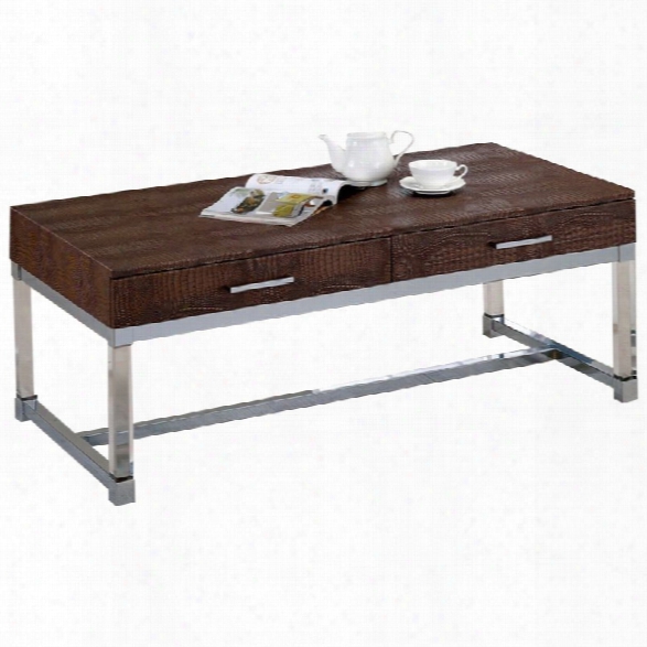 Furniture Of America Romano Contemporary Coffee Table In Brown