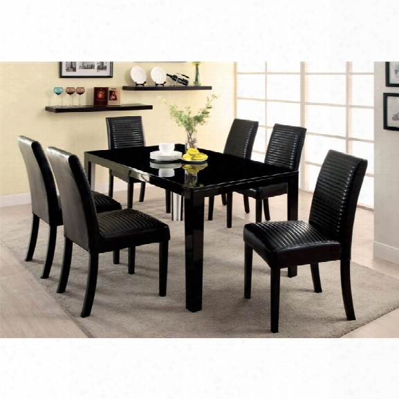 Furniture Of America Werther Dining Table In Black