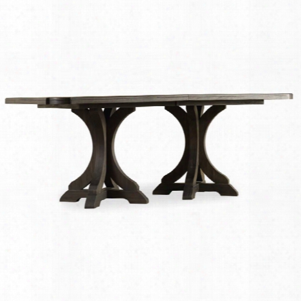 Hooker Furniture Corsica Extendable Dining Table In Dark Wood