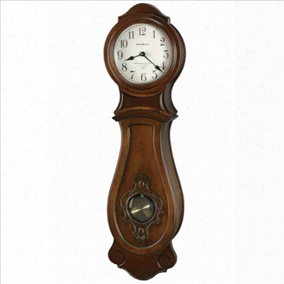Howard Miller Joslin Ty Pennington Hampton Cherry Pendulum Wall Clock