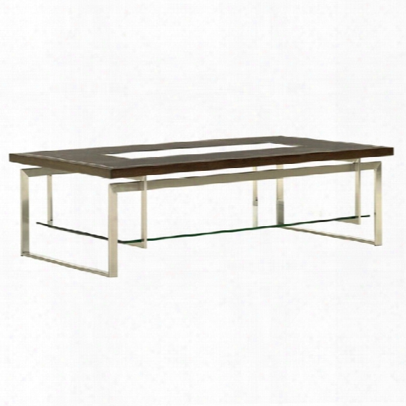 Lxeington Macarthur Park Granville Steel Coffee Table In Mocha Brown