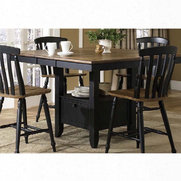 Liberty Furniture Al Fresco Ii Counter Height Dining Table In Black