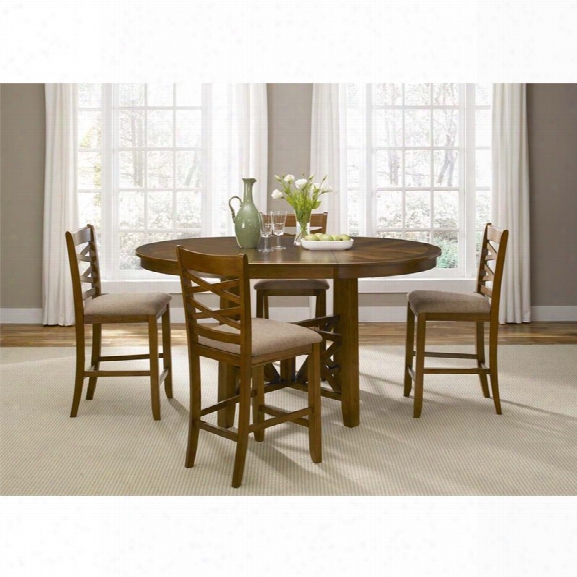 Liberty Furniture Bistro Counter Height Dining Table In Honey