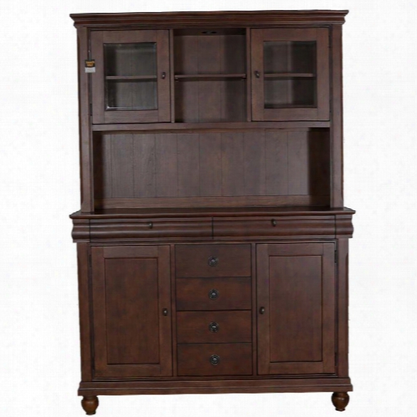 Liberty Furniture Rustic Traditions China Cabinet In Rustic Cherry