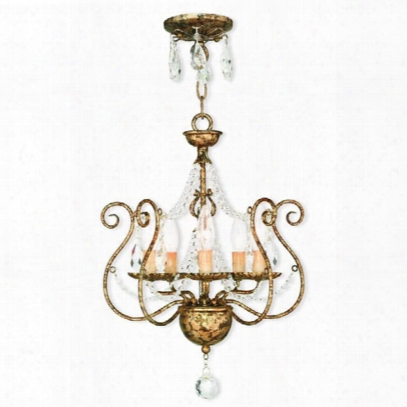 Livex Isabella Convertible Mini Chandelier In European Bronze