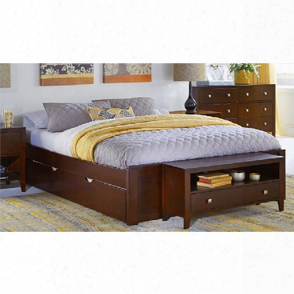 Ne Kids Pulse King Platform Bed With Trundl E In Cherry