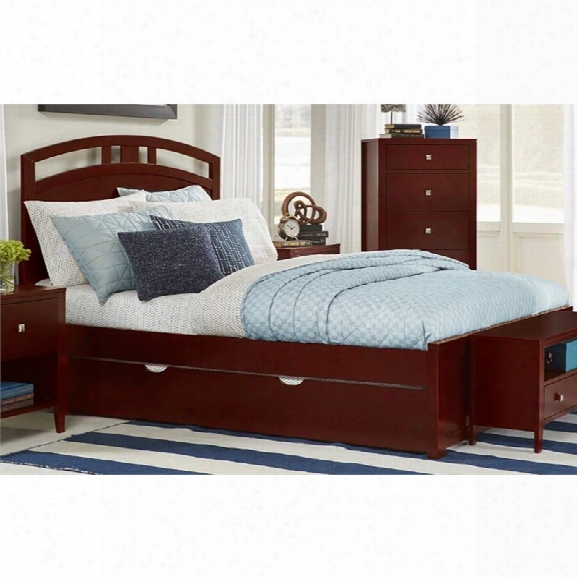 Ne Kids Pulse Queen Panel Bed With Trundle In Cherry