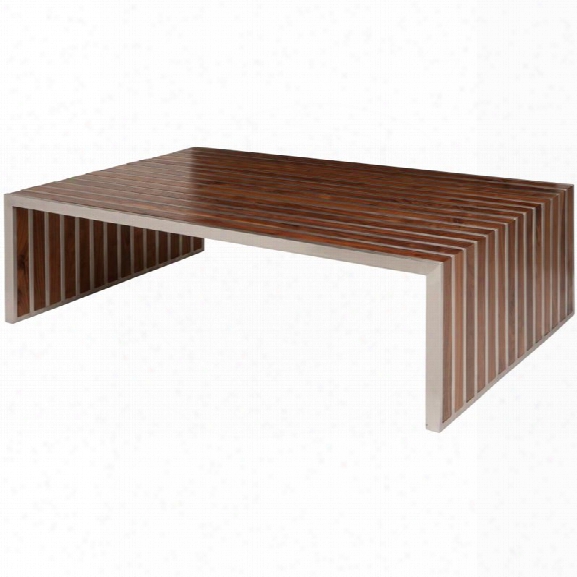 Nuevo American Amici Coffee Table In Walnut